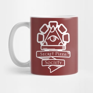 The Secret Pizza Society White Mug